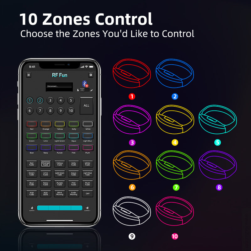 Transmissor DMX512 programável com função APP LED Bracelets Pulseira Pulsera LEDS