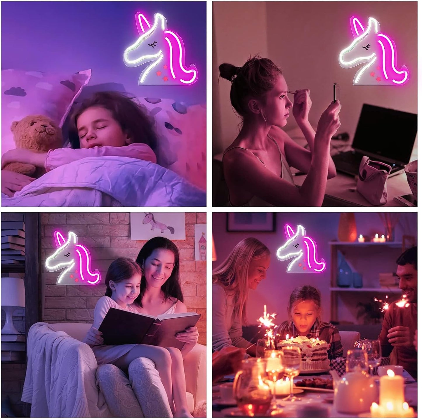Girls Room Unicorn Neon
