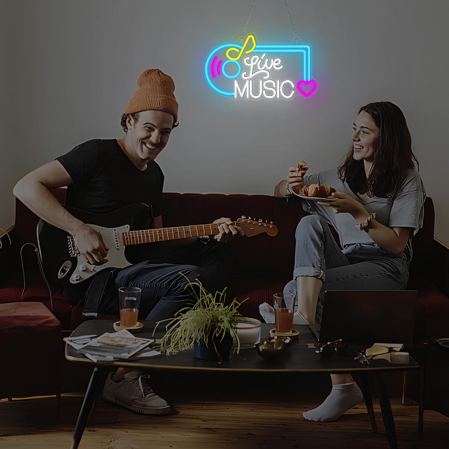 Wall Mounted Music Neon