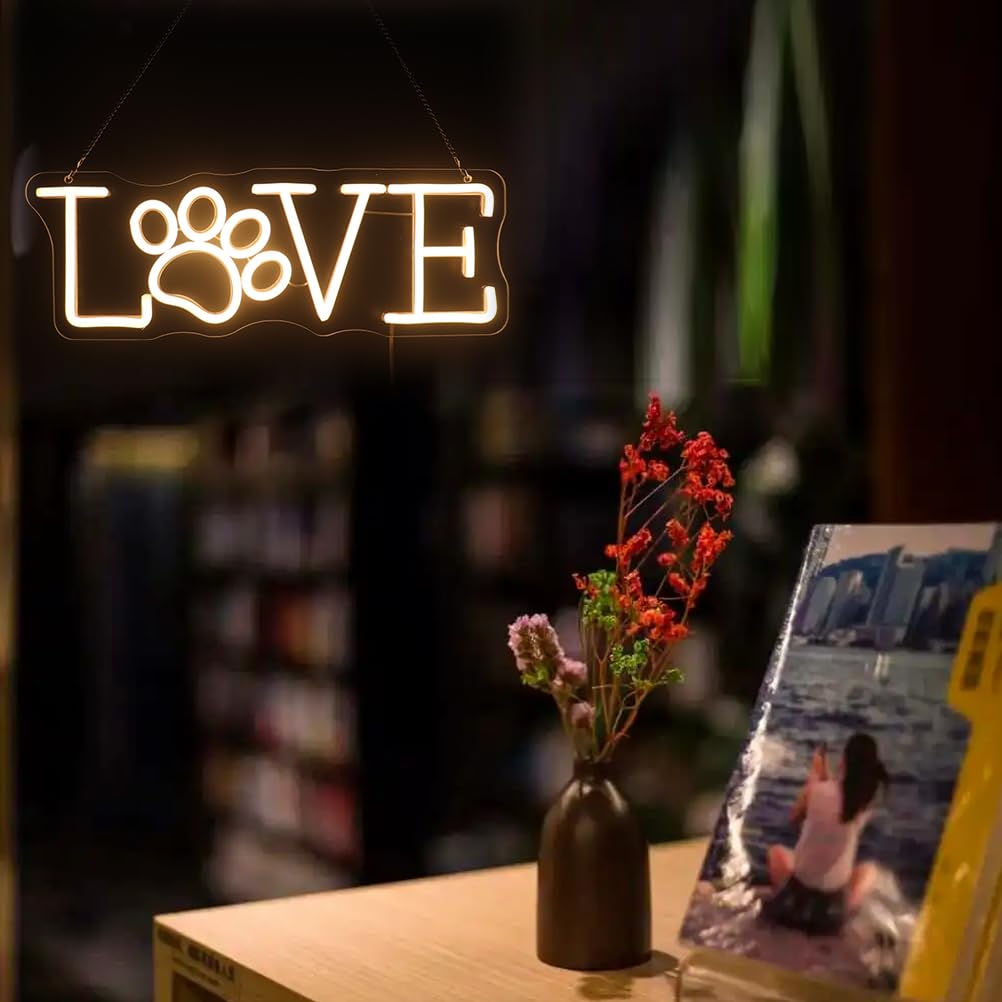 love paw neon decor