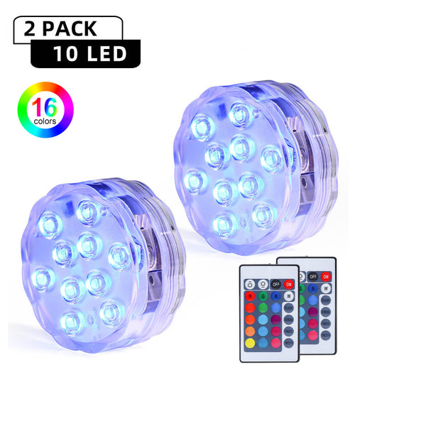 Remote control deals submersible led lights