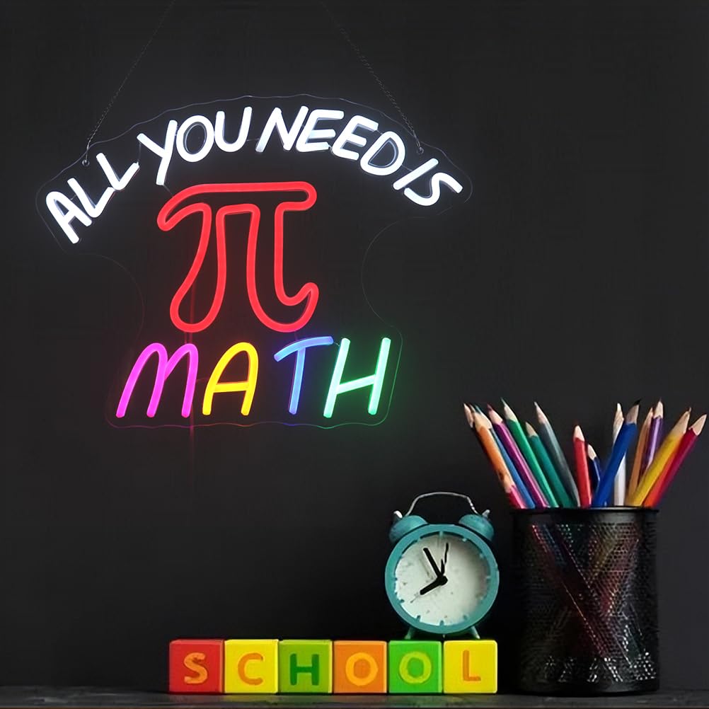 All You Need Is Math Neon Decoration