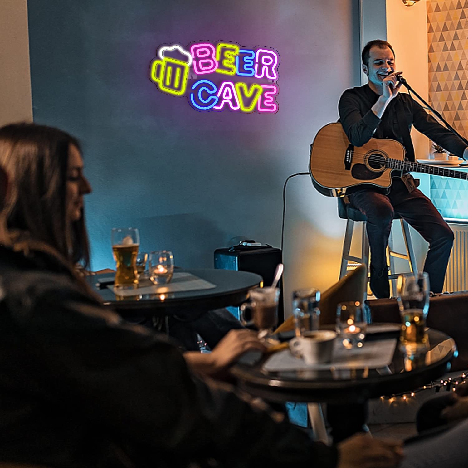 BEER CAVE Neon Sign for Party