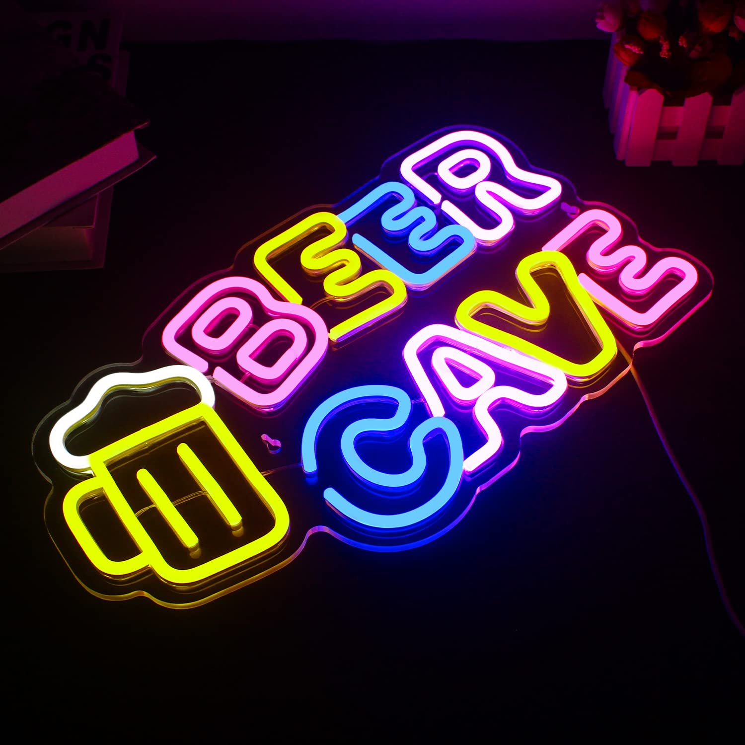 BEER CAVE Neon Light