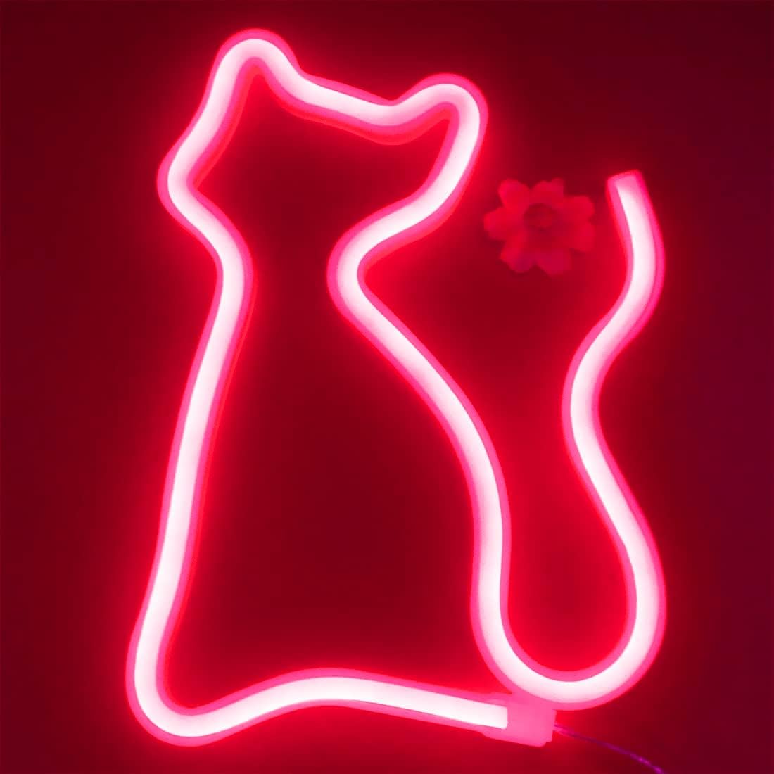 Cat Neon Sign (Red)