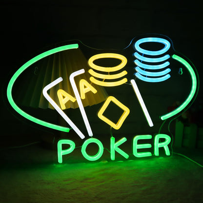 Poker Neon Light