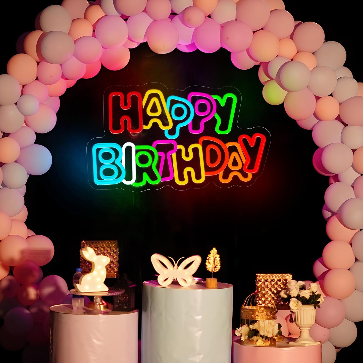Colorful BIRTHDAY Neon
