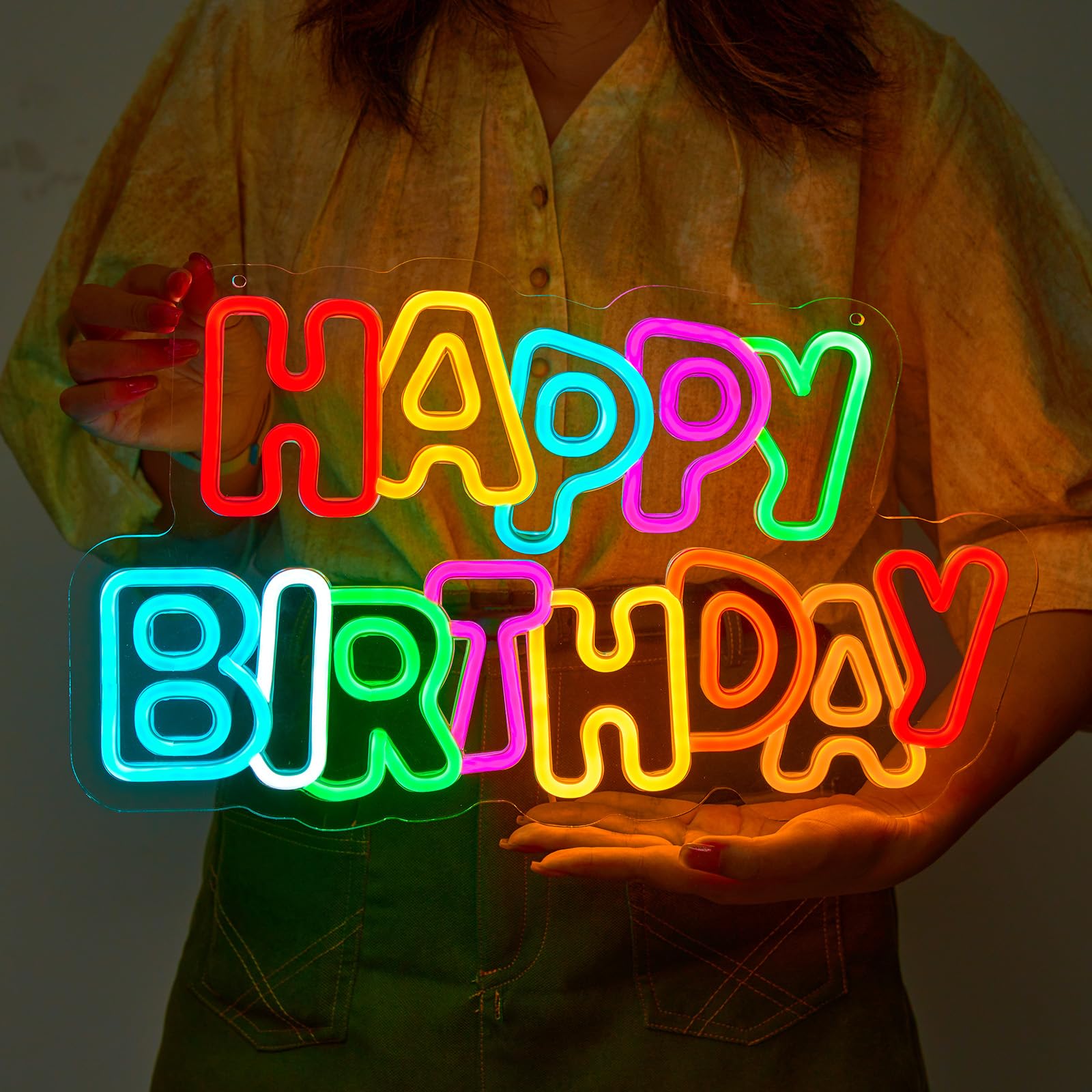 Colorful BIRTHDAY Neon Sign