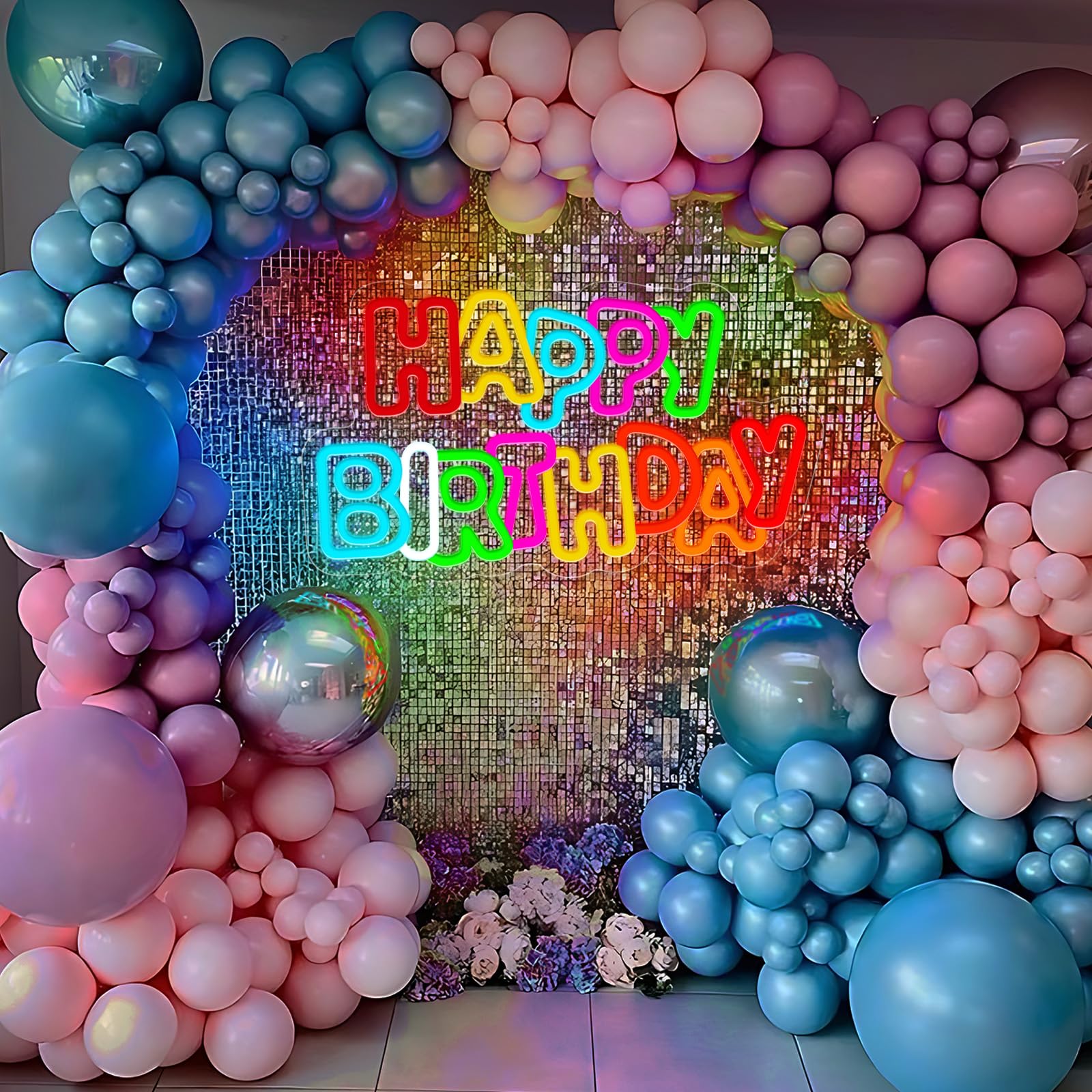 Colorful HAPPY BIRTHDAY Neon