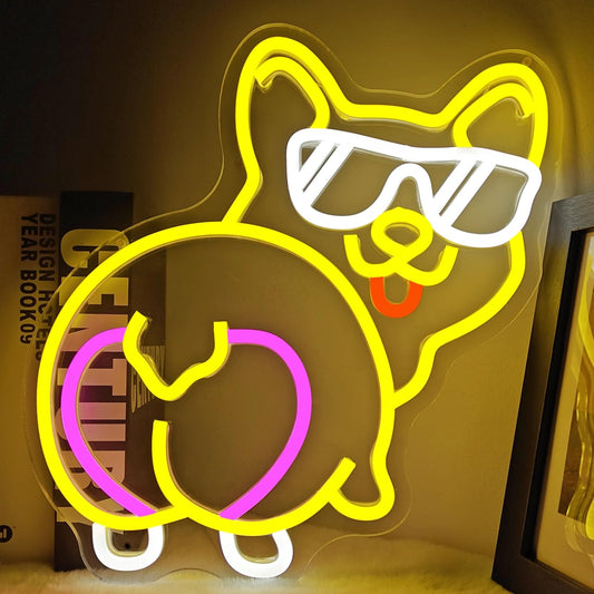 Corgi neon sign