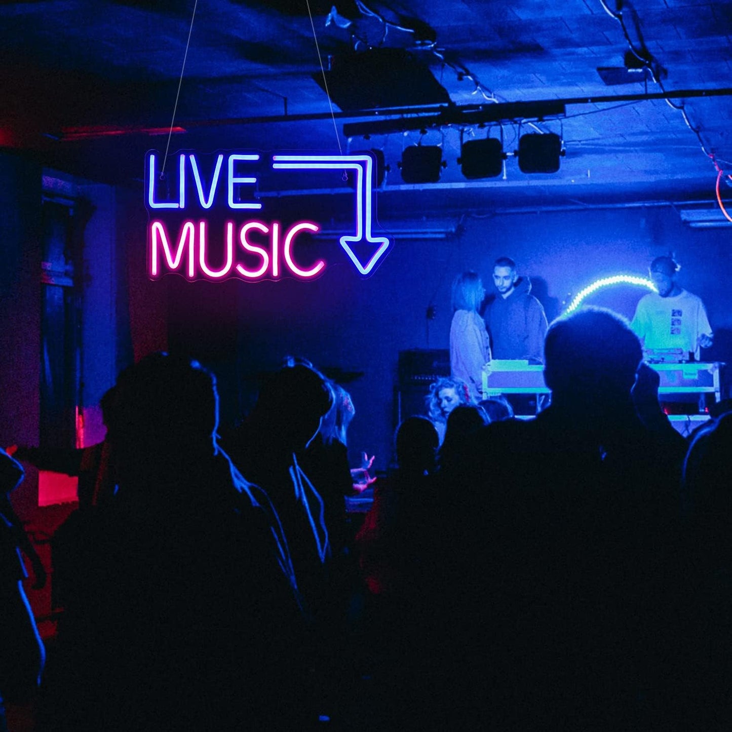DJ LIVE MUSIC Neon for Bar