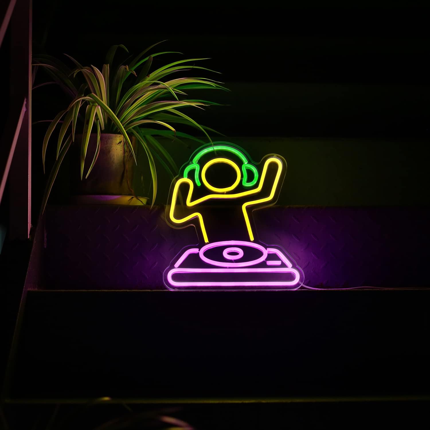 DJ Player Neon Light