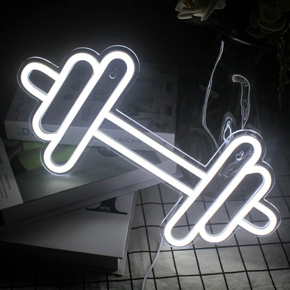 Dumbbell Neon Light