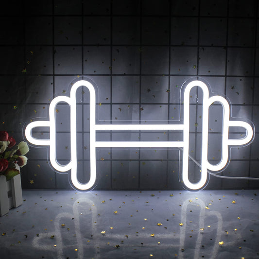 Dumbbell Neon Sign