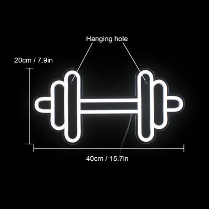 Dumbbell Neon Sign for Gym