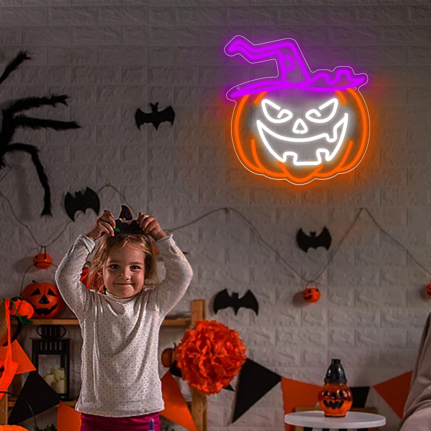 Festival Pumpkin Neon Sign