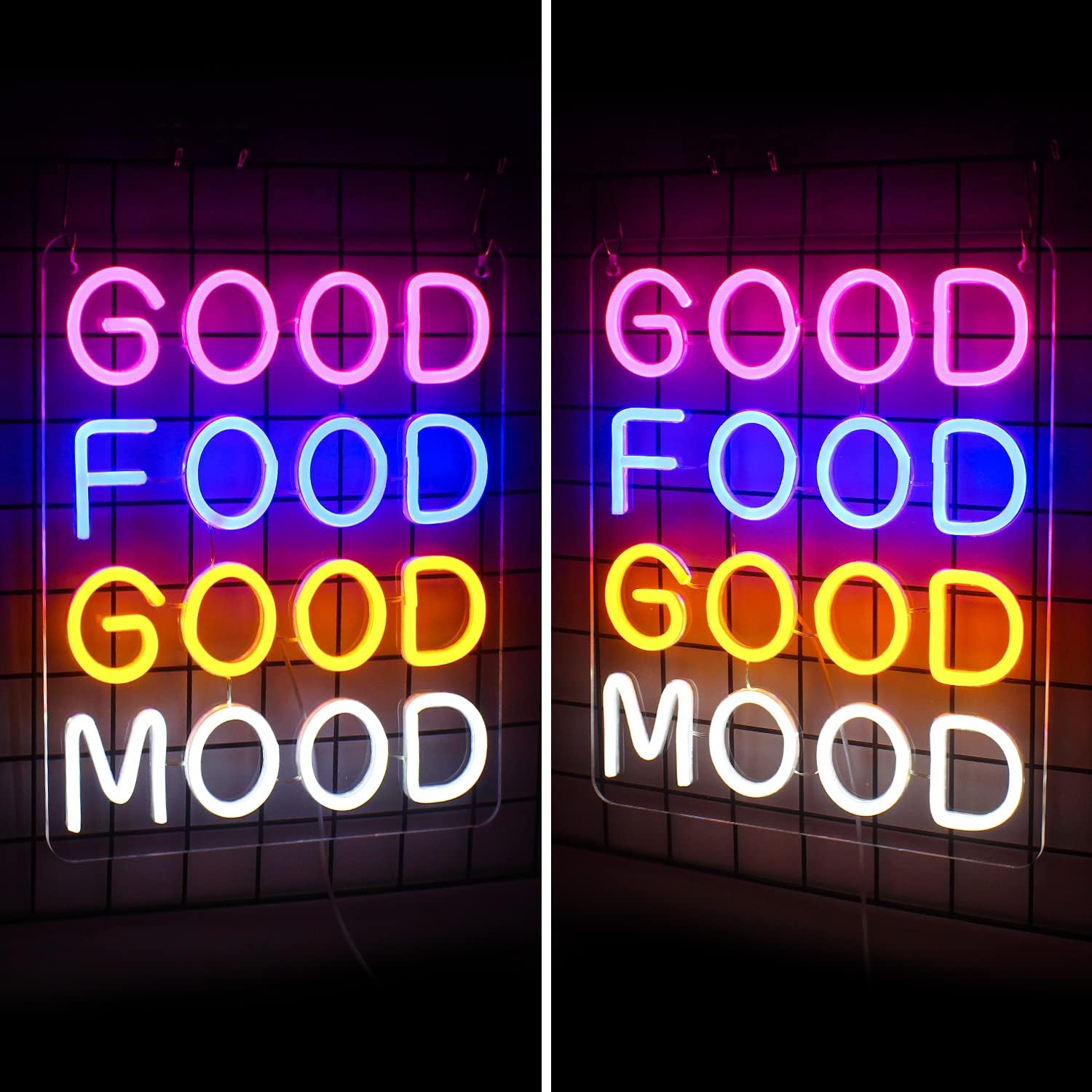 GOOD FOOD GOOD MOOD Neon