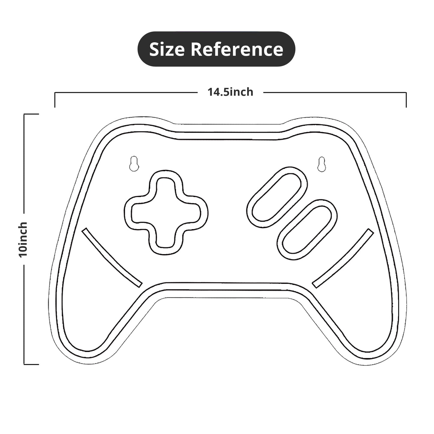 Game Controller Neon Decoration