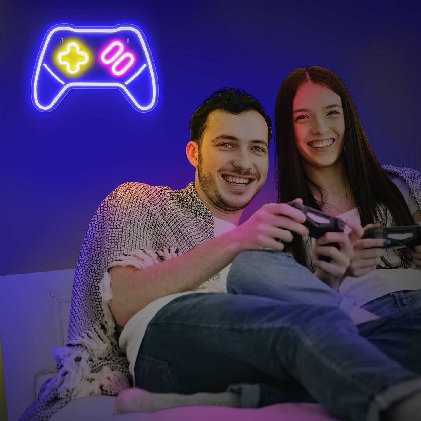Game Controller Neon Sign for Home