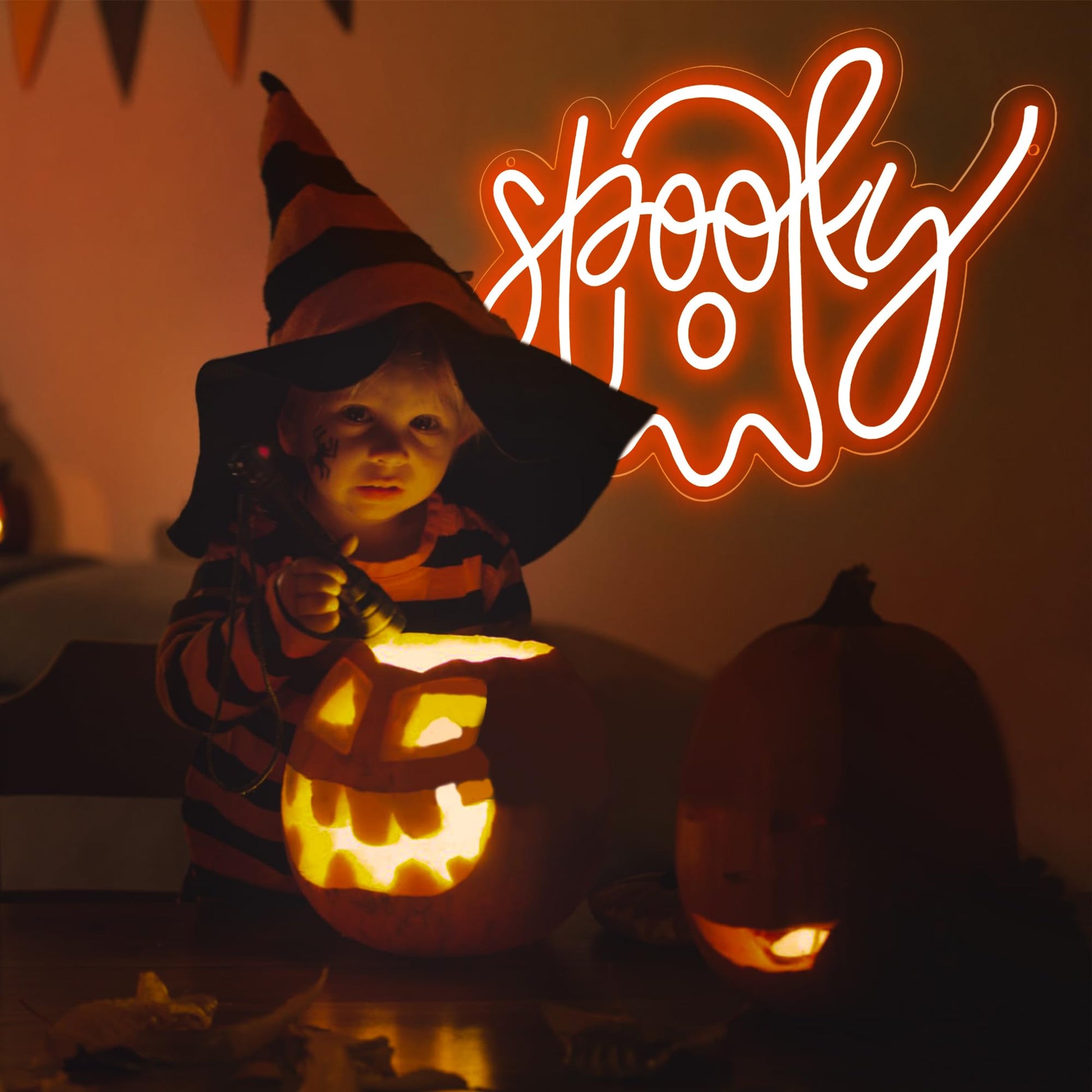 Ghost Neon Sign for Halloween