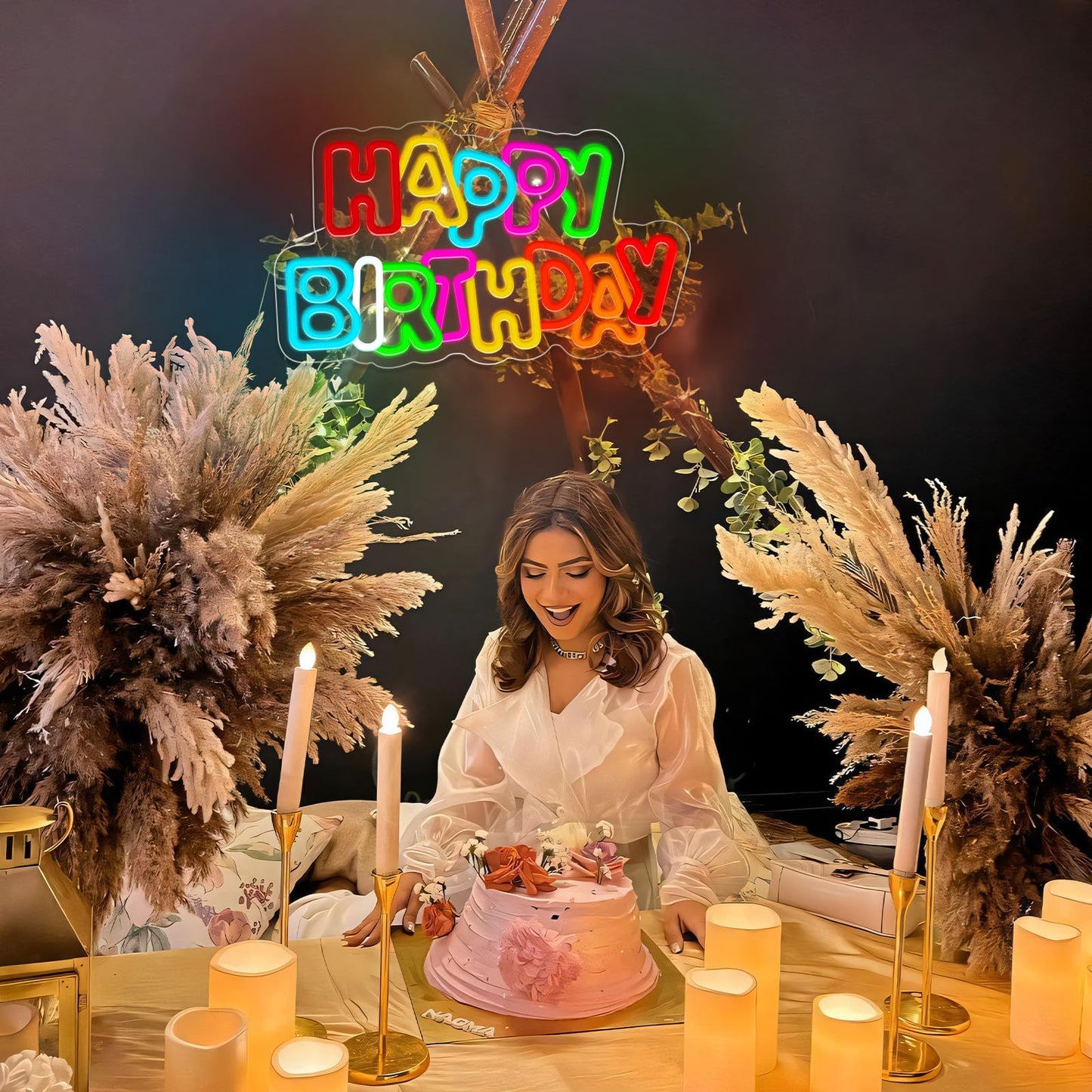 HAPPY BIRTHDAY Neon for Party