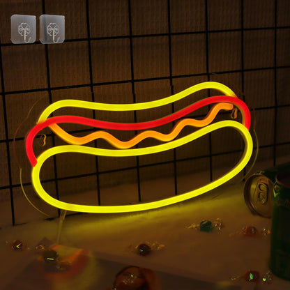 Hot Dog Neon Light