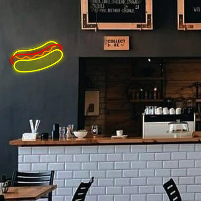 Hot Dog Neon Sign for Restaurant