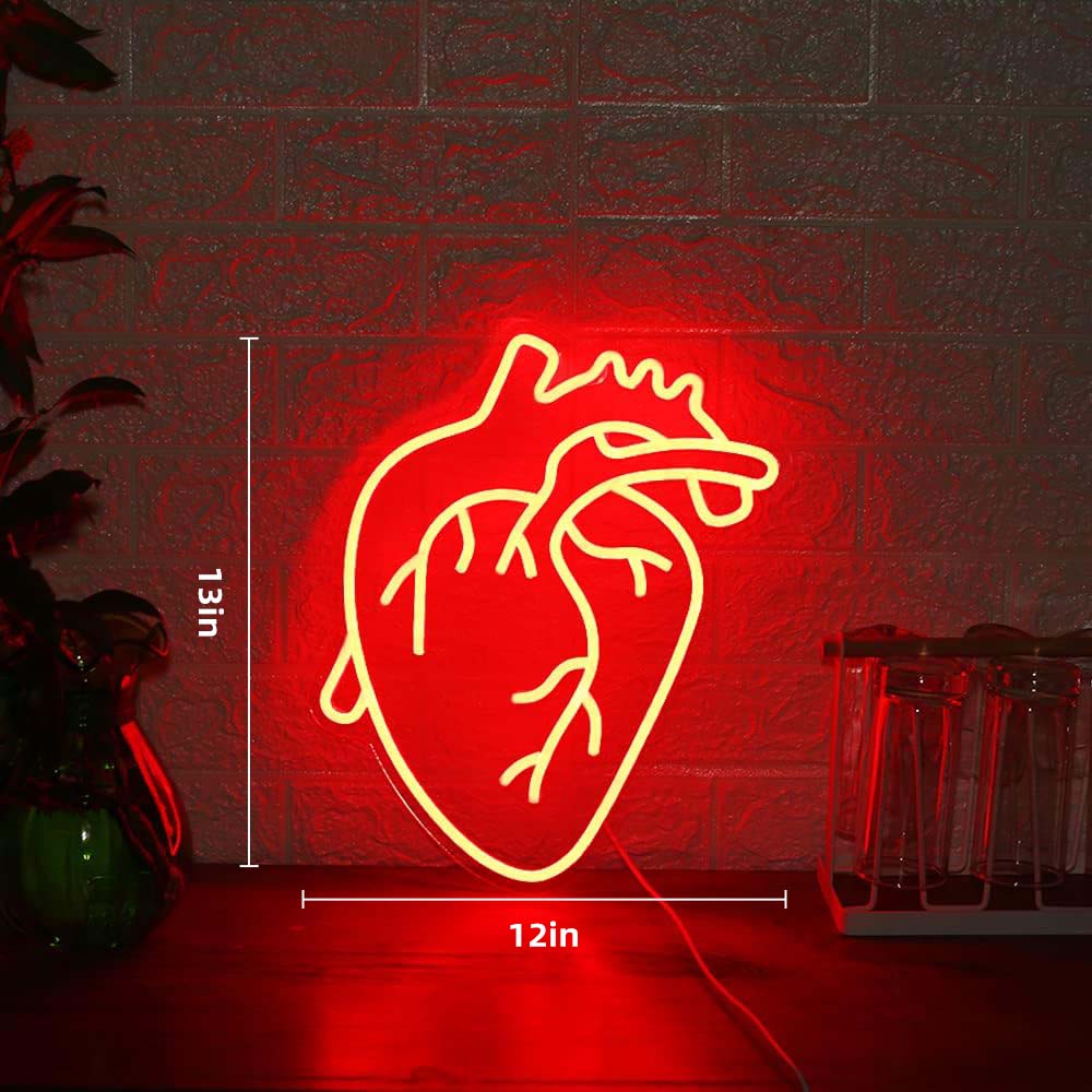 Human Heart Neon Sign for Party