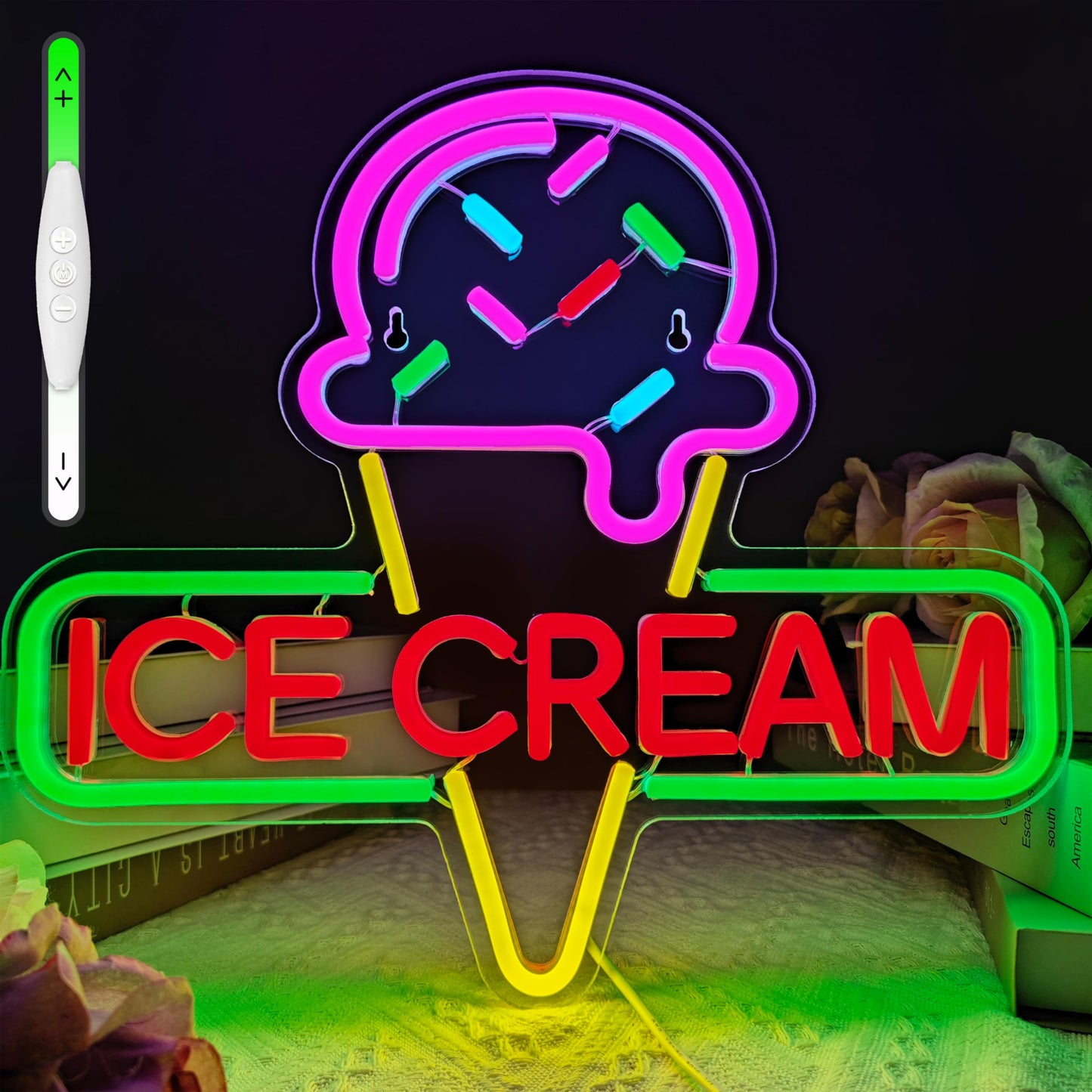 Ice cream neon sign