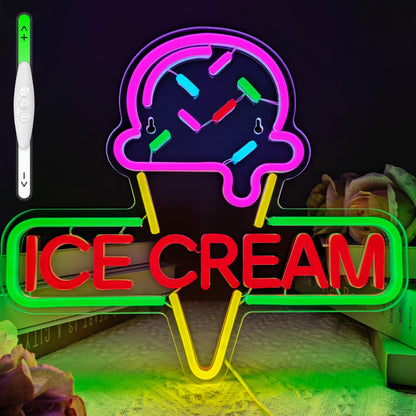 Ice cream neon sign