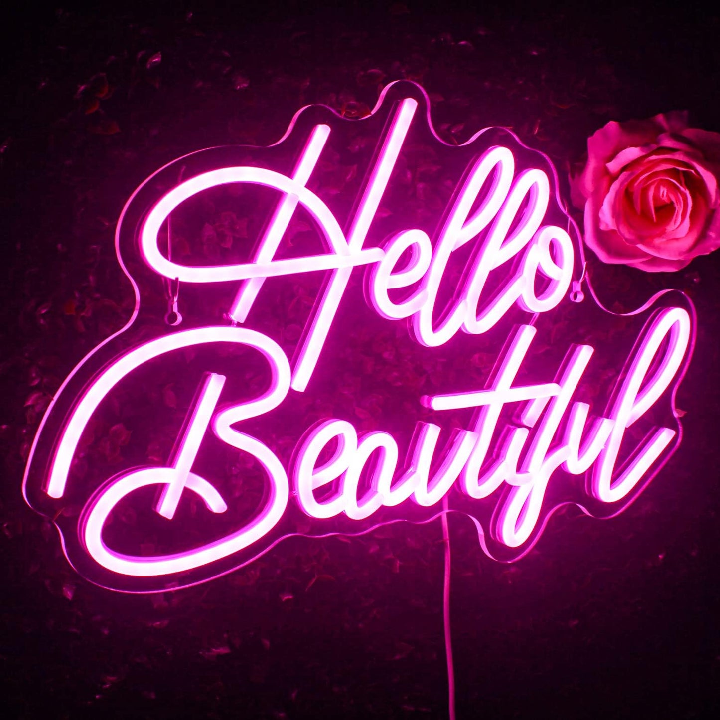 Indoor Hello Beautiful Neon