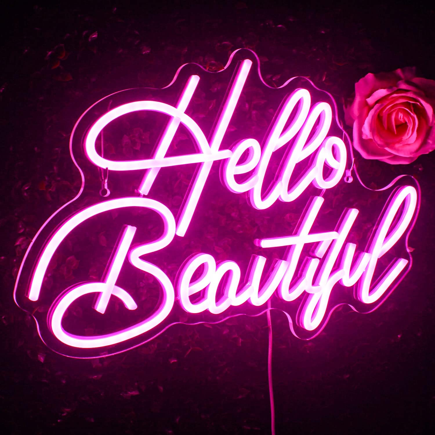 Indoor Hello Beautiful Neon