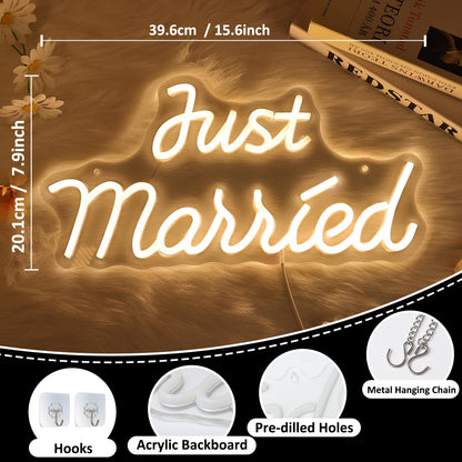 Just married neon light