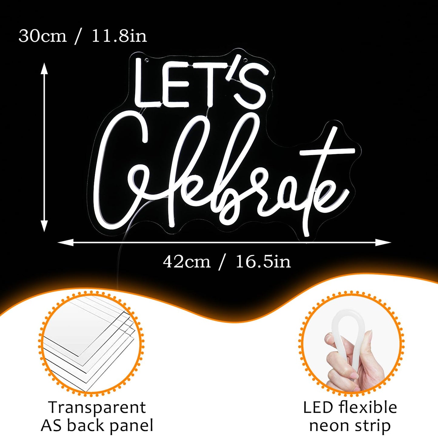 LET_s celebrate neon decoration