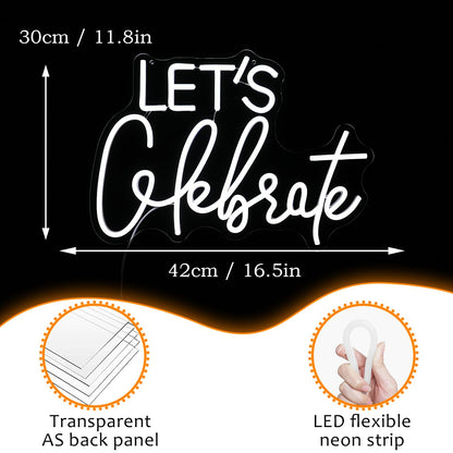 LET_s celebrate neon decoration