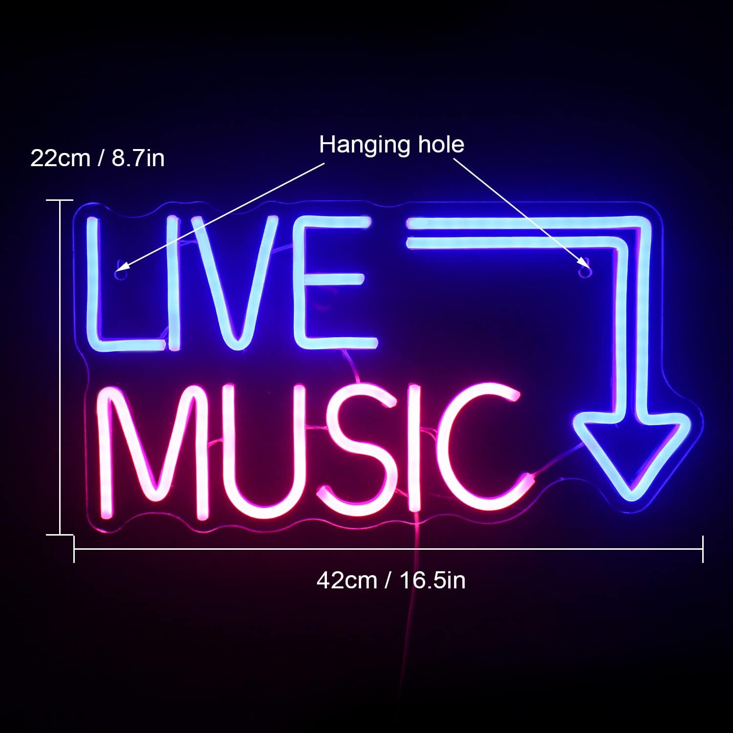 LIVE MUSIC Neon for Bar
