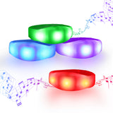Voice Controlled LED Wristbands for Festival Concert Party Wedding Event (200Pack)