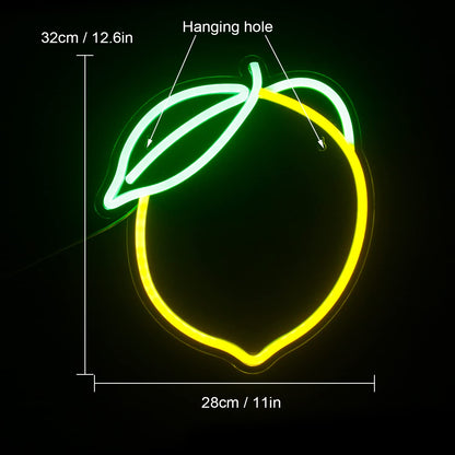 Lemon Neon Light
