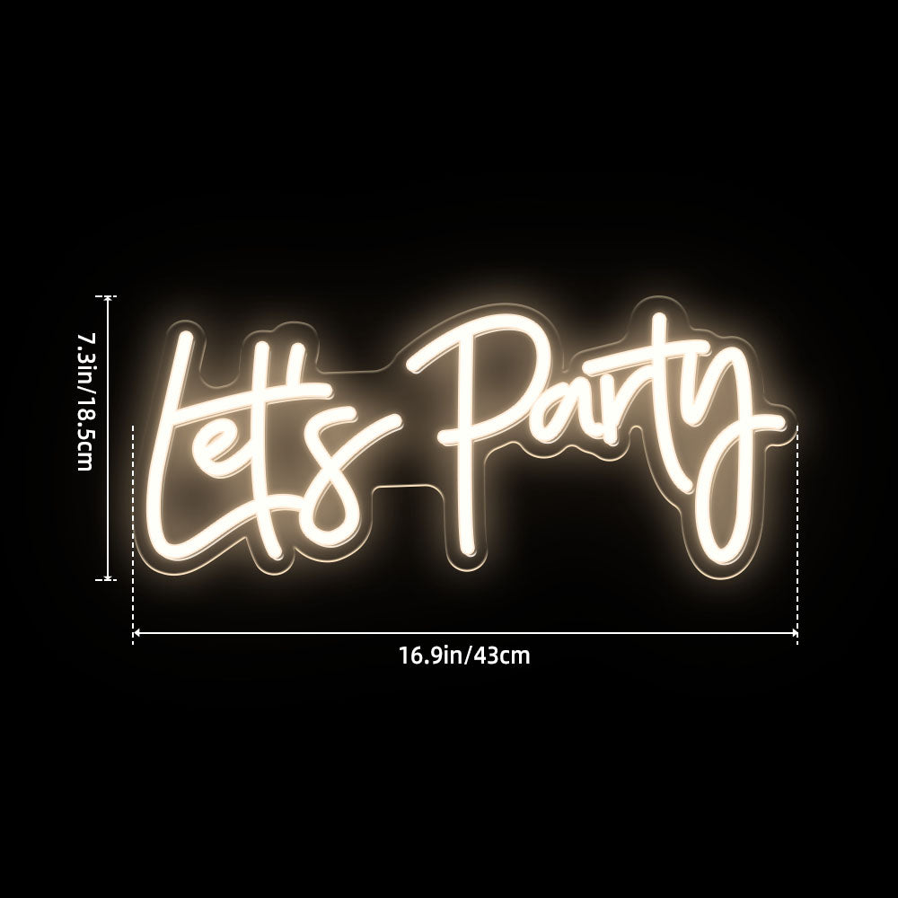 Let's Party Neon Light