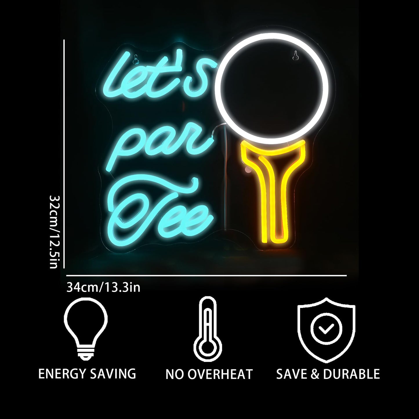 Let’s Par Tee Neon Golf