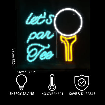 Let’s Par Tee Neon Golf