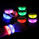 LED Color Changing Silicone Bracelets Party Event 200PCS/Lot Flashing Wristand with 1 psc Handhold Controller