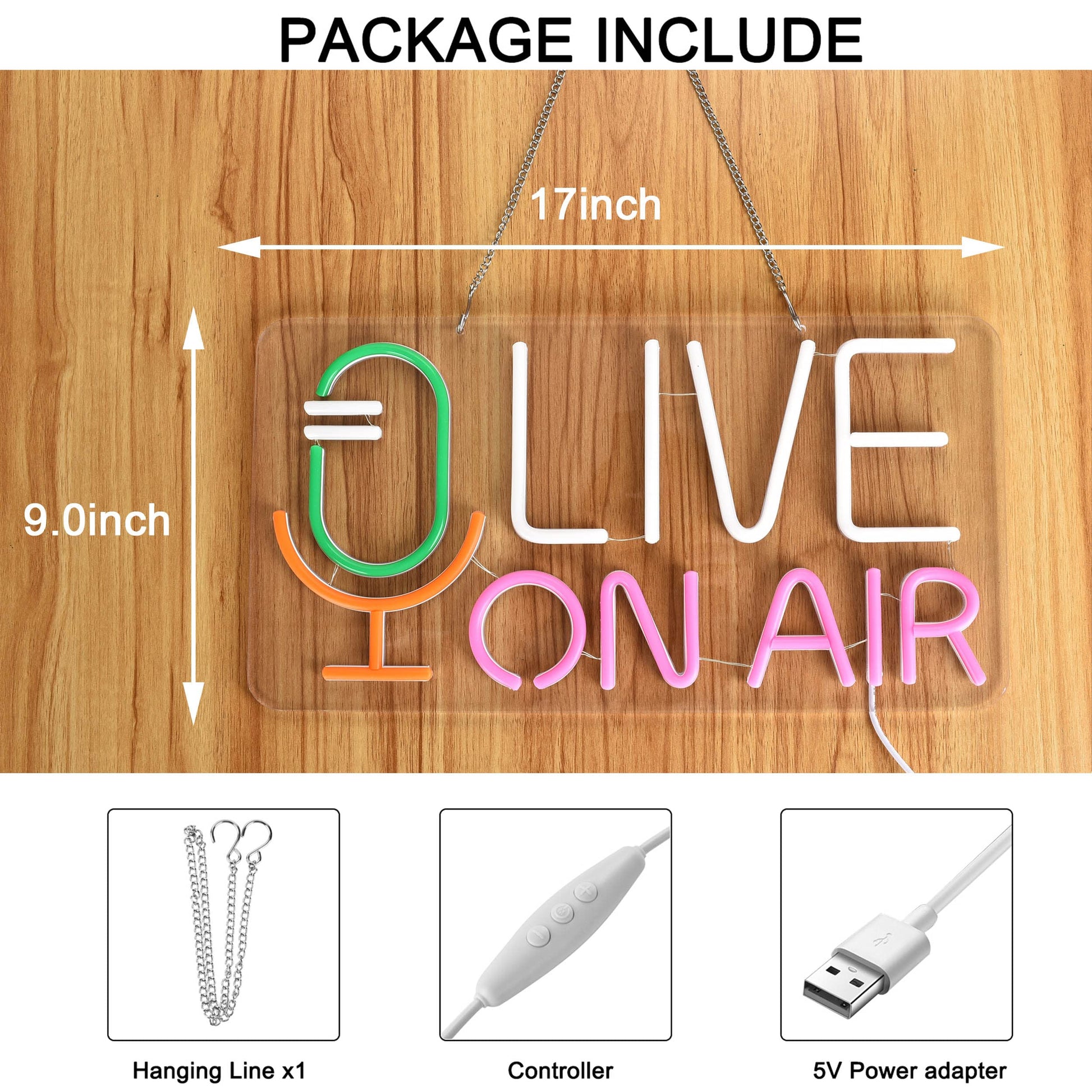 Live ON AIR Neon Light for Home
