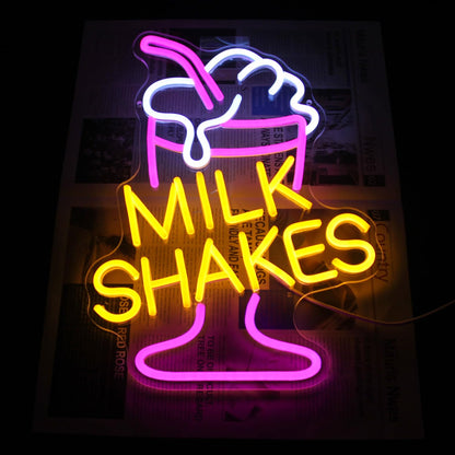 Milk Shakes Neon Light