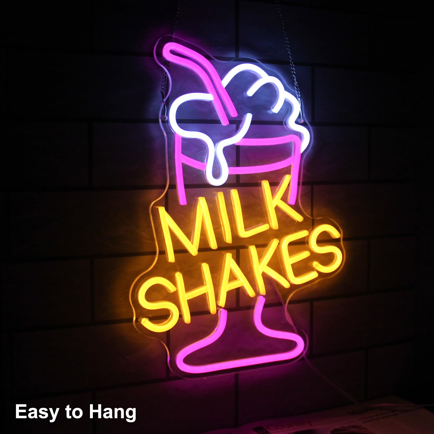 Milk Shakes Neon for Bar