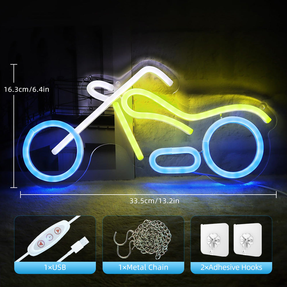 Motorbike Neon Decoration