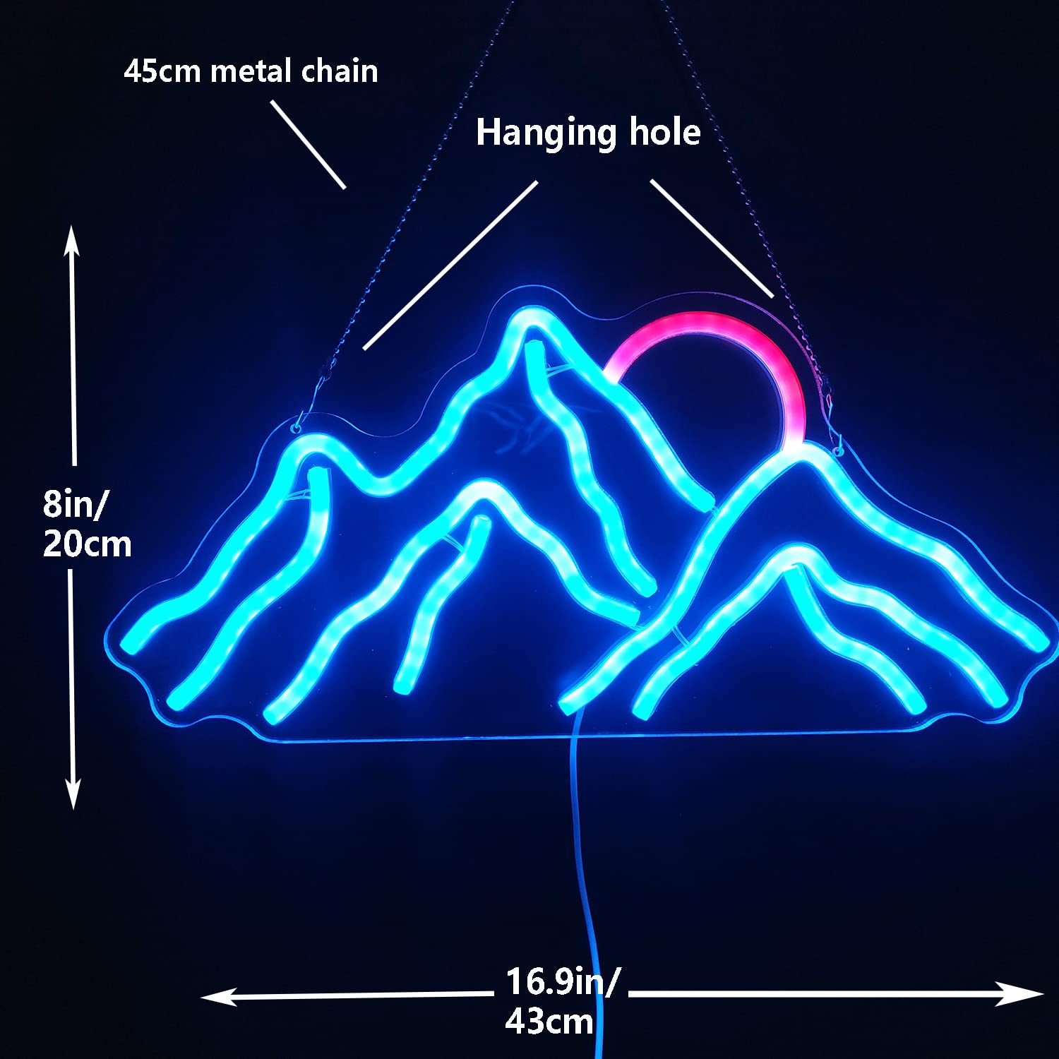 Mountain Neon Light
