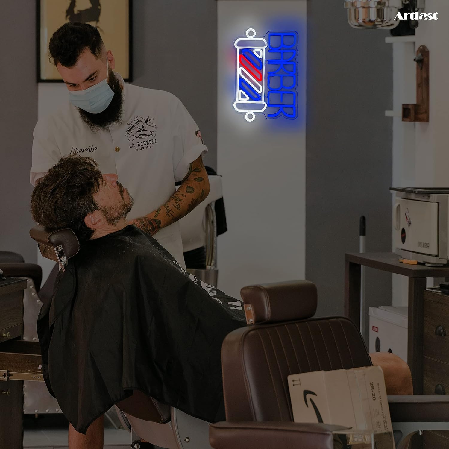 Neon Sign for Barber Shop