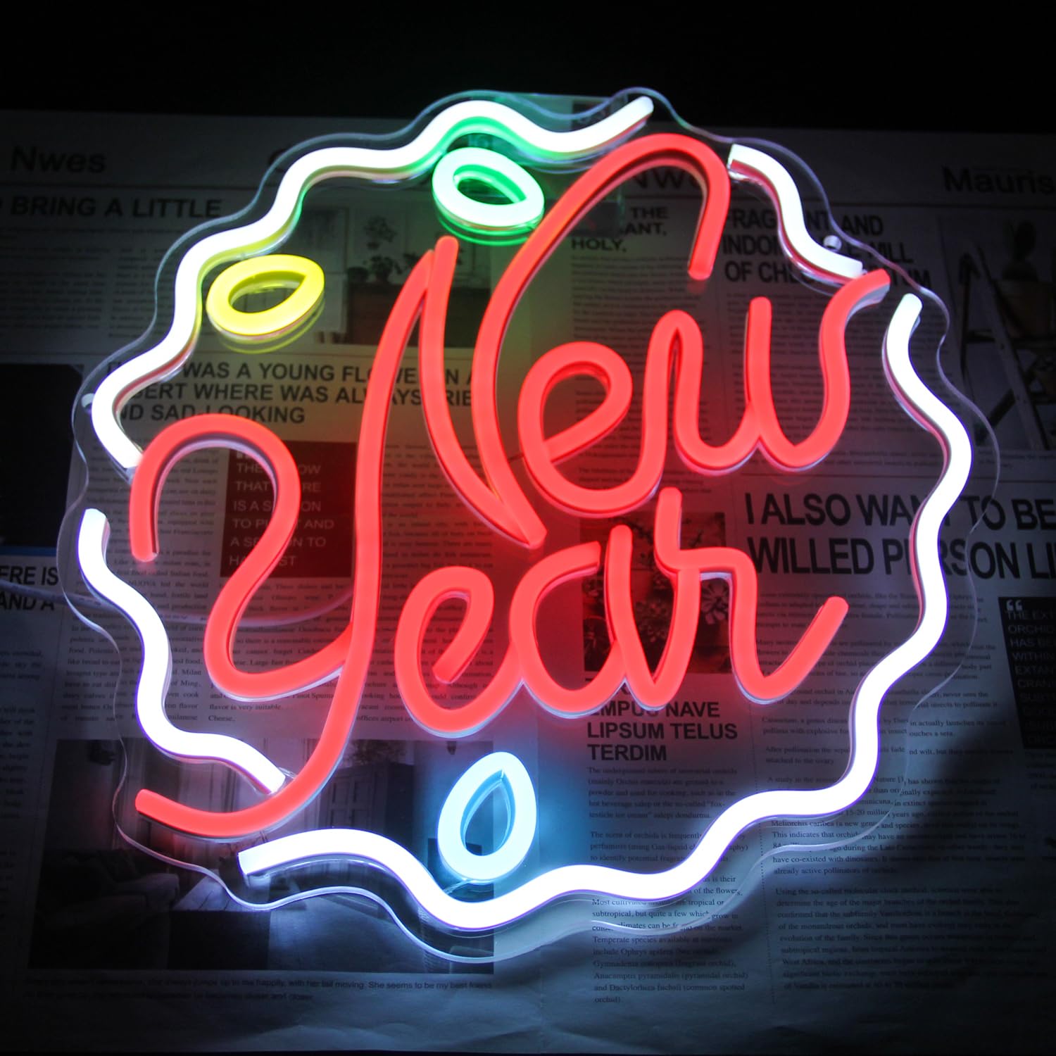 New Year Neon Decor