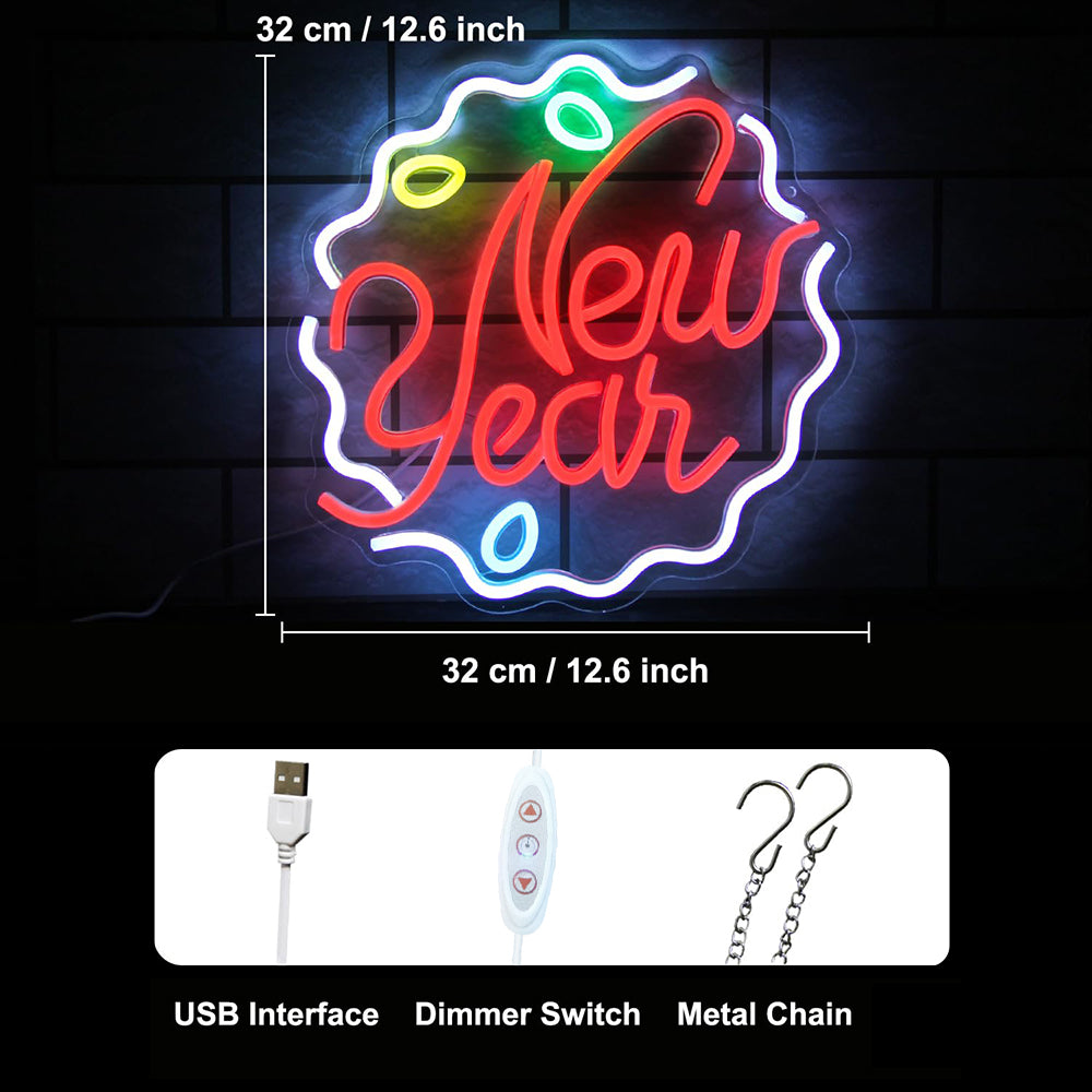 New Year Neon LED Light